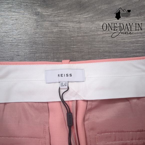 Reiss Flat Front Shorts Size 10 - Picture 2 of 7